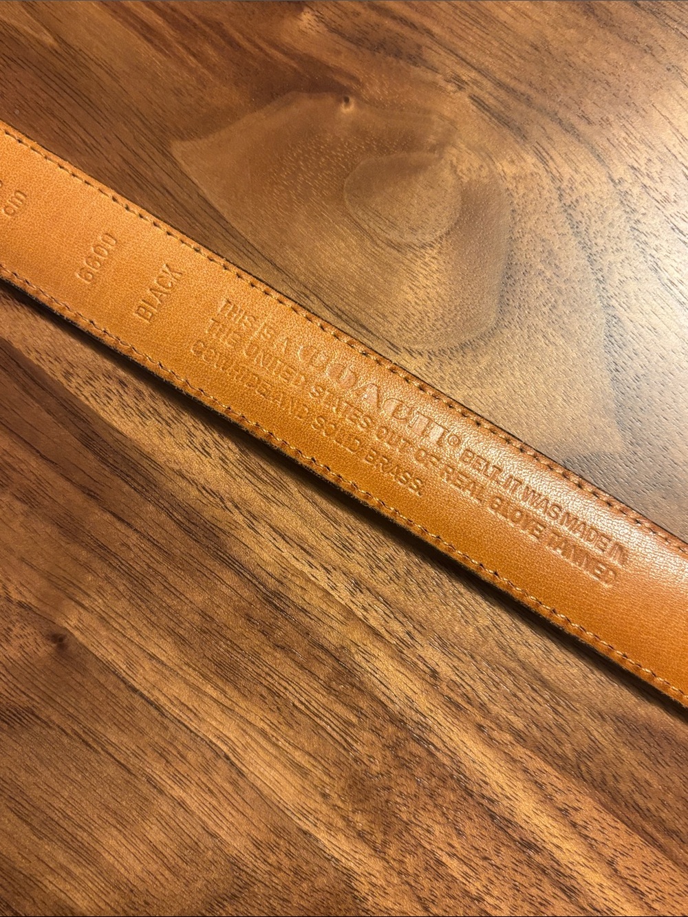 Coach Black Leather Belt with Brass Buckle - 36 - Picture 3 of 6